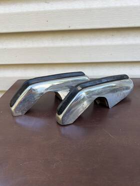 Dimb-17a807 Ford Set Of Rear Oem Bumper Guards 1971 1972 Maverick Grabber Mercury Comet Gt