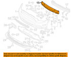 Dr3z17c882a Ford Mustang Front Bumper 13-14 Oem Grille-absorber