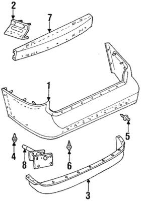 F3xy-17787-a Ford Genuine Energy Absorber