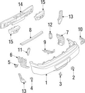 F52z-17e855-a Ford Genuine Energy Absorber