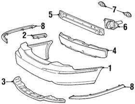 F8oz-17k832-aa Ford Genuine Cover Molding