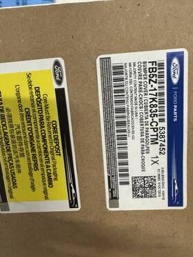 Fb5z-17k835-cptm Ford Genuine Cover Oem Fb5z17k835cptm