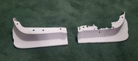 B7s-171198-a Ford Fomoco Steel Stock 1957 Thunderbird Front Bumper Stone Deflector Left&right Side