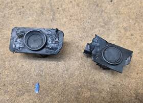 Jb53-17c831 Ford 2011 12 13 2014 Explorer Rear Bumper 2 Parking Sensors With Holder Bracket Oem