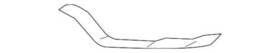 Jb5z-17e810-cb Ford Oem New 2018-2019 Explorer Right Filler Outer Molding