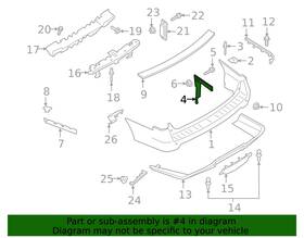 Jl1z17d942a Ford Oem 2018-2021 Expedition Bumper Bracket Right Rear New In Pkg
