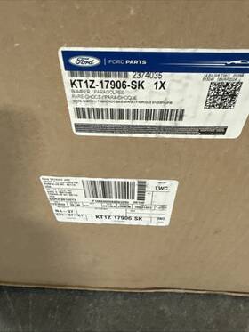 Kt1z-17906-sk Ford Oem Transit Connect Bumper Rear 2019-2023 Carbon Black