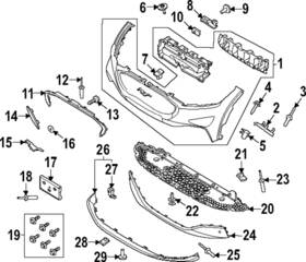 Lj8z-8419-dbptm Ford Genuine Trim Molding