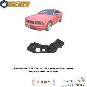 12822864 Ford Mustang Bumper Bracket For 2005 2006 2007 2008 2009 Front Left Steel
