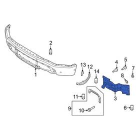 Nl3z17b984a Ford Oem 2022-2023 F-150 Lightning Right Front Bumper Bracket Nos