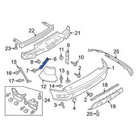 Cn1z17788j Ford Oe For Ecosport 2018-2022 Rear Left Bumper Cover Support Rail