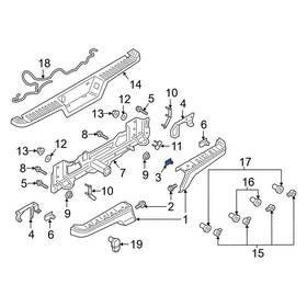 W520802s900 Ford Oe For F-150 2015-2023 Front Valance Panel Nut