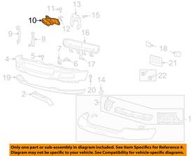 4l3z17753aa Ford Oem 04-06 F-150 Front Bumper Components-support Bracket