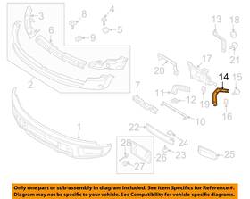Al3z17754a Ford Oem 10-14 F-150 Front Bumper Components-outer Bracket