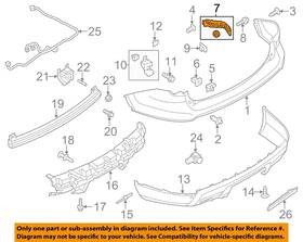 Bb5z17d942a Ford Oem 11-15 Explorer Rear Bumper Components-side Bracket
