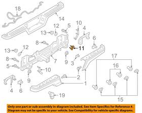 Hl3z17c886b Ford Oem 87-23 F-150 Rear Bumper Components-mount Brace