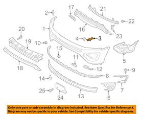 Jl1z17c947c Ford Oem 18-21 Expedition Bumper Components-side Bracket