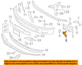 N807-250s439 Ford Oem 15-18 F-150 Front Bumper-mount Bolt N807250s439