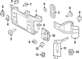Pc3z-17755-a Ford Genuine Outer Bracket