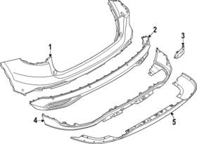 R2tz-17k835-gcptm Ford Genuine Bumper Trim