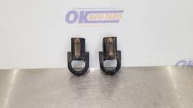 105-01730c Ford Truck 15 F150 Front Bumper Tow Hook Set Pair Black