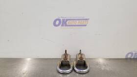 105-10180a Ford Truck 18 F150 Front Bumper Tow Hook Set Pair Chrome