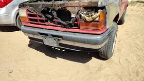 E9tz17757g Ford Trucks 1989-1990 Bronco 2 Front Bumper With Brackets Assembly Oem Chrome
