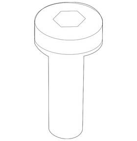 W721447-s900 Ford Genuine Bumper Face Bar Reinforcement Beam Bolt
