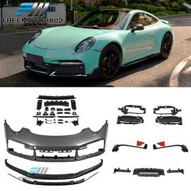 Fz-bkp-ps991992tbsd-f Freemotor802 For 12-19 Porsche 911 991 To 992 Turbo Sd Style Front Bumper Conversion With Drl