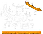 57711fj0119p Front 12-13 Bumper-impact Impreza Bar Oem Subaru