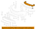 71130t2fa00zz Front Bar Accord Honda 13-14 Bumper-impact Oem