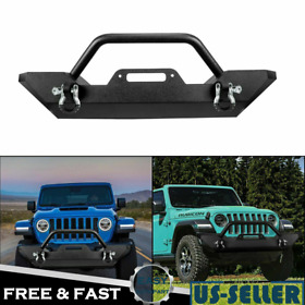 Eas783478 Front Bumper For 2018-2021 Jeep Wrangler Jl Off-road Rock Crawler With Winch Plate