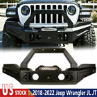 Atp-njl01a101-bx Front Bumper For 2018-2022 Jeep Wrangler Jl Jt Powder Coated Heavy Dauty Steel