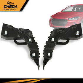 02bup3126abk Front Bumper Retainers Brackets Set Fit For 2017 2018 Hyundai Elantra Sedan New