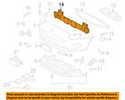 C2p13490 Front 07-13 Xkr Bumper Grille-impact Bar Jaguar Oem