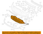 Dr3z17626b Front Mustang Bumper Oem Shield Grille- Ford 13-14