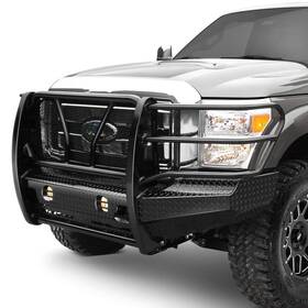 300-49-8005 Frontier Truck Gear - Full Width Black Front Hd Bumper With