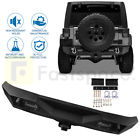 Ftp12219715s01 Fastspace Rear Bumper Textured Guard Winch Plate For Jeep Wrangler