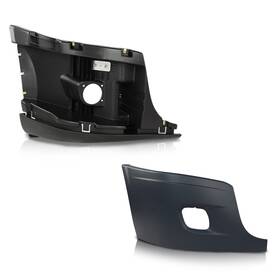 Alo2001325 G-plus Fit For 08-17 Freightliner Bumper Right Reinforcement And Cover With Fog Hole