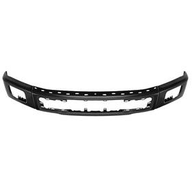 Fl3z17757fa Geartronics Chrome / Black Steel Front Bumper Face Bar For 2015-2017 Ford F-150 With Fog New