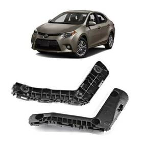 Jtpbbt004prty Geartronics Bumper Bracket Set For 2014-2016 Toyota Corolla Driver And Passenger Side Black