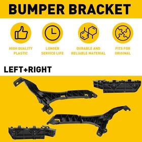 10819170 Gearzaar Set Of 4 Front Bumper Headlight Support Brackets For 2007-2011 Honda Crv Us