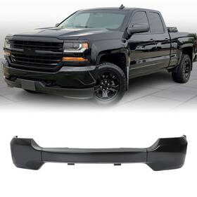 15192754 Gearzaar Steel Front Bumper Cover Face Bar Black For 2016-2018 2019 Chevy Silverado 1500