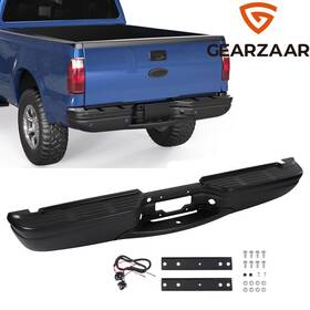 Yl3z17906da Gearzaar Black Rear Bumper For 1999-2007 Ford F250 F350 Super Duty Without Park Tx/de 0216