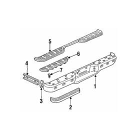15629972 General Motors Gm Strip Rr Bpr Rub Impact