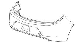 39040682 General Motors New Genuine Buick Cascada Rear Bumper Assembly 2016-2018 Oe