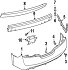 85022jb100 Genuine Nissan Oem Bumper Cover