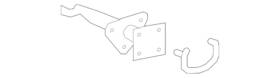 15243700 Gm Genuine Rear Passenger Side Bumper Energy Absorber