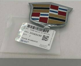 15263150 Gm 08-15 Cadillac Cts Sts 12-13 Cts-v Front Grille Chrome Crest Emblem Oem
