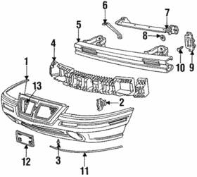 22646919 Gm Genuine Molding Assembly-rear Bpr Fascia Black